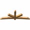 Ekena Millwork Alberta Rough Sawn Timber Gable Bracket, Western Red Cedar, 108"W x 40"H x 6"D x 6"F, 9/12 Pitch GBW108X40X0606ALB00RWR - alternate 4